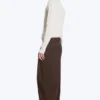 Nate Baggy-Fit-Anzughose mit Falten – Dunkelbraun Nate Baggy-Fit-Anzughose mit Falten – Dunkelbraun