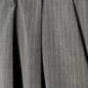 Nate Baggy Fit Plissee-Hose – hellgrau mit Nadelstreifen Nate Baggy Fit Plissee-Hose – hellgrau mit Nadelstreifen