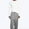 Nate Baggy Fit Plissee-Hose – Hellstaubgrau Nate Baggy Fit Plissee-Hose – Hellstaubgrau