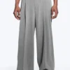 Nate Baggy Fit Plissee-Hose – Hellstaubgrau Nate Baggy Fit Plissee-Hose – Hellstaubgrau