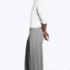 Nate Baggy Fit Plissee-Hose – Hellstaubgrau Nate Baggy Fit Plissee-Hose – Hellstaubgrau