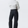 Nebula Mid Rise Loose Barrel Unisex-Jeans – Blue Rinse – Dunkelblau Nebula Mid Rise Loose Barrel Unisex-Jeans – Blue Rinse – Dunkelblau