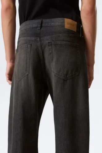 Nebula Mid Rise Loose Barrel Unisex-Jeans – Chelsea Black – Schwarz