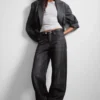 Nebula Mid Rise Loose Barrel Unisex-Jeans – Chelsea Black – Schwarz Nebula Mid Rise Loose Barrel Unisex-Jeans – Chelsea Black – Schwarz