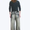 Nebula Unisex-Jeans mit mittlerer Leibhöhe und lockerem, tonnenförmigem Barrel-Bein – Laser Blue – Mittelblau Nebula Unisex-Jeans mit mittlerer Leibhöhe und lockerem, tonnenförmigem Barrel-Bein – Laser Blue – Mittelblau