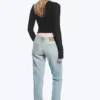 Neptune Low-Rise-Jeans mit schmalem, geradem Bein – Broken Blue – Hellblau Neptune Low-Rise-Jeans mit schmalem, geradem Bein – Broken Blue – Hellblau