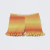 Niedrig geschnittene, dip-dyed gestrickte Minishorts – Orange & Gelb Niedrig geschnittene, dip-dyed gestrickte Minishorts – Orange & Gelb