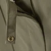 Niedrige Leibhöhe, schmale, ausgestellt geschnittene Hose – Dunkelkhaki Niedrige Leibhöhe, schmale, ausgestellt geschnittene Hose – Dunkelkhaki