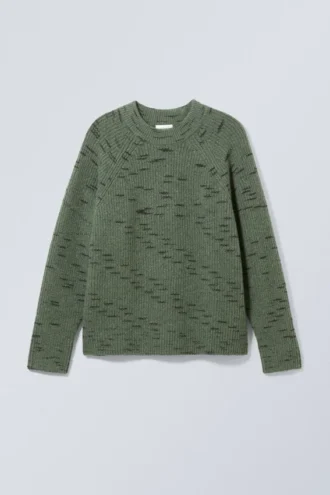 Norman Relaxed Raglan-Pullover – Dusty Green