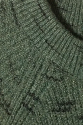Norman Relaxed Raglan-Pullover – Dusty Green