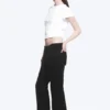 Nova Low-Rise-Slim-Bootcut-Jeans – Black Rinse – Schwarz