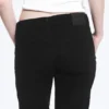 Nova Low-Rise-Slim-Bootcut-Jeans – Black Rinse – Schwarz