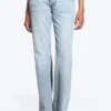 Nova Low Rise Slim Bootcut Jeans – Lip Blue – Hellblau