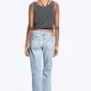Nova Low Rise Slim Bootcut Jeans – Lip Blue – Hellblau