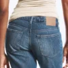 Nova Low Rise Slim Bootcut Jeans – Mine Blue – Mittelblau