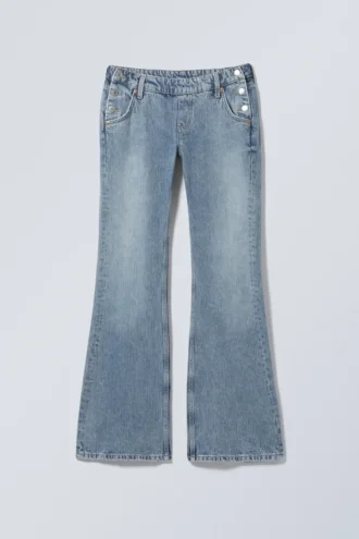 Nova Low Rise Slim Bootcut Leg Rodeo Jeans – Blue Fade – Hellblau