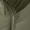 Nylon-Daunenjacke mit Kordelzug – Salbeigrün Nylon-Daunenjacke mit Kordelzug – Salbeigrün