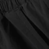 Nylon-Hose mit mittlerer Leibhöhe und weitem, lockeren Bein – Schwarz Nylon-Hose mit mittlerer Leibhöhe und weitem, lockeren Bein – Schwarz