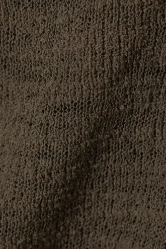 Off-Shoulder-Pullover – Dunkelbraun