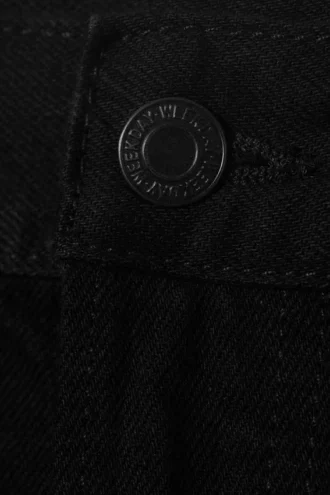 Orbit Mid Rise Regular Straight Jeans – Black Rinse – Schwarz