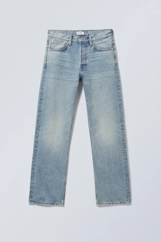 Orbit Mid Rise Regular Straight Jeans – Seventeen Blue – Mittelblau