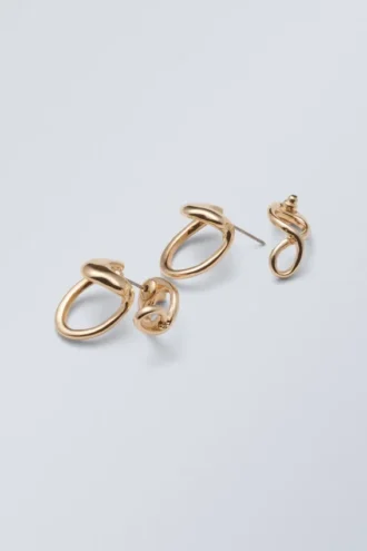 Organisch geformte Pins – Goldfarben