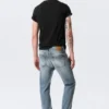 Orion Mid Rise Slim Fit Straight Jeans – Blue Horses – Mittelblau