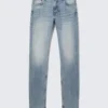 Orion Mid Rise Slim Fit Straight Jeans – Blue Horses – Mittelblau