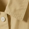 Oversize-Kurzarm-Shirt aus Baumwoll-Canvas – Beige Oversize-Kurzarm-Shirt aus Baumwoll-Canvas – Beige