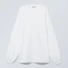 Oversize-Langarmshirt – Weiß Oversize-Langarmshirt – Weiß