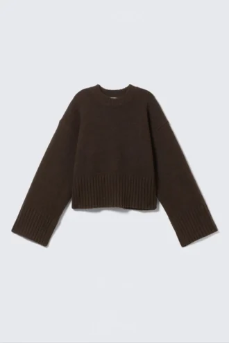 Oversize-Pullover – Dunkelbraun Oversize-Pullover – Dunkelbraun