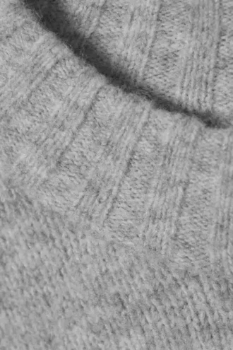 Oversize-Pullover – Grau meliert Oversize-Pullover – Grau meliert