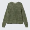 Oversize-Pullover mit Rippmuster – strukturiert, dunkelgrün Oversize-Pullover mit Rippmuster – strukturiert, dunkelgrün