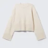Oversize-Pullover – Staubweiß Oversize-Pullover – Staubweiß