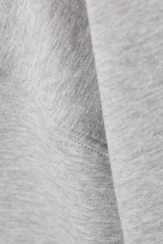 Oversize-Sweatshirt mit Rundhalsausschnitt – Grau meliert
