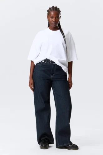 Oversize-T-Shirt – Weiß