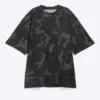 Oversized bedrucktes Kurzarm-T-Shirt – Khaki-Grün – Camouflage Oversized bedrucktes Kurzarm-T-Shirt – Khaki-Grün – Camouflage