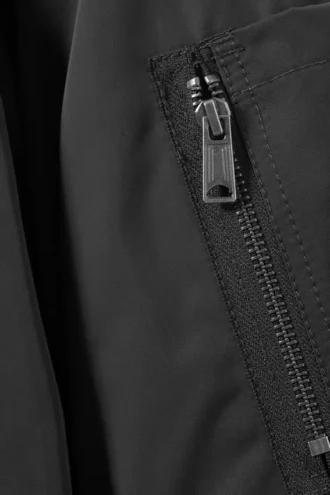 Oversized-Bomberjacke aus Twill – Dunkelgrau