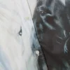 Oversized-Hemd aus bedrucktem Popeline – weiße und schwarze Pferde Oversized-Hemd aus bedrucktem Popeline – weiße und schwarze Pferde