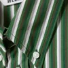 Oversized-Hemd mit Knopfleiste und Streifen – Grüne Streifen Oversized-Hemd mit Knopfleiste und Streifen – Grüne Streifen