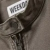 Oversized-Jacke aus gewaschenem Canvas – Grau Oversized-Jacke aus gewaschenem Canvas – Grau