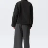 Oversized-Jacke aus gewaschenem Canvas – Schwarz Oversized-Jacke aus gewaschenem Canvas – Schwarz
