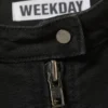 Oversized-Jacke aus gewaschenem Canvas – Schwarz Oversized-Jacke aus gewaschenem Canvas – Schwarz
