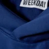 Oversized-Kapuzenpullover aus schwerem Baumwollfleece – Dunkelblau Oversized-Kapuzenpullover aus schwerem Baumwollfleece – Dunkelblau