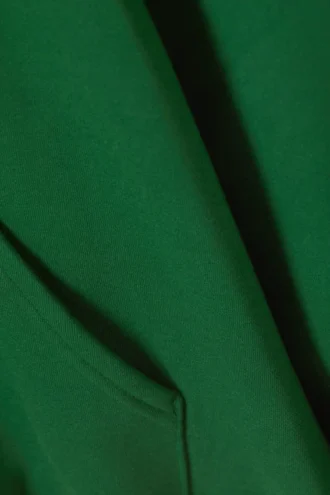 Oversized-Kapuzenpullover aus schwerem Stoff – Dunkelgrün