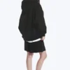 Oversized-Kapuzenpullover aus schwerem Stoff – Schwarz Oversized-Kapuzenpullover aus schwerem Stoff – Schwarz