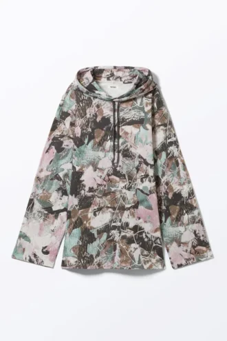Oversized-Kapuzenpullover-Kleid – Muted Wild