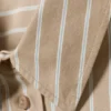 Oversized-Langarm-Hemd – gestreift, beige Oversized-Langarm-Hemd – gestreift, beige