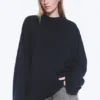 Oversized-Langarmshirt – Dunkelblau Oversized-Langarmshirt – Dunkelblau