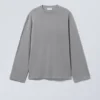 Oversized-Langarmshirt – Dusty Grey Oversized-Langarmshirt – Dusty Grey